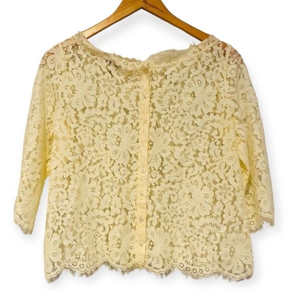 Joie Elvia Lace Button-Back Top Size XS - Picture 2 of 8